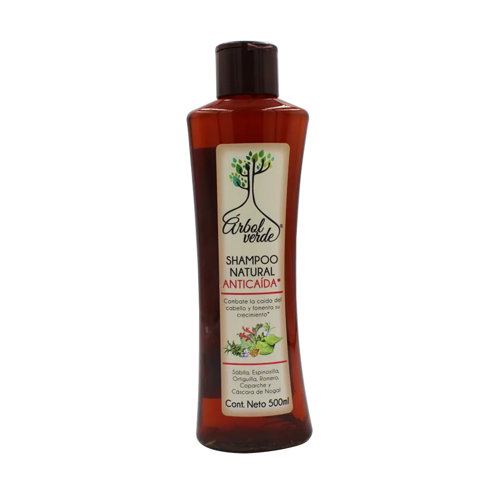 Shampoo Natural Anticaida Arbol Verde 500 Ml