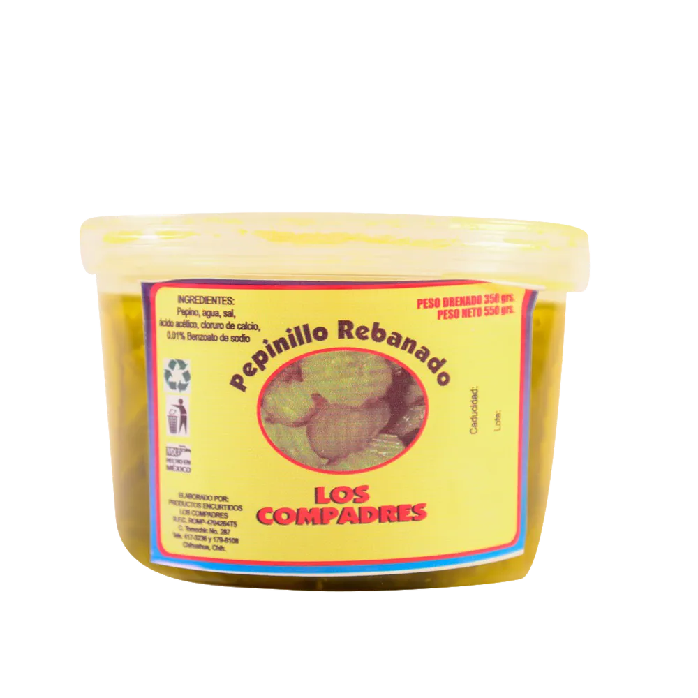 Pepinillos Rebanados Los Compadres 500 g