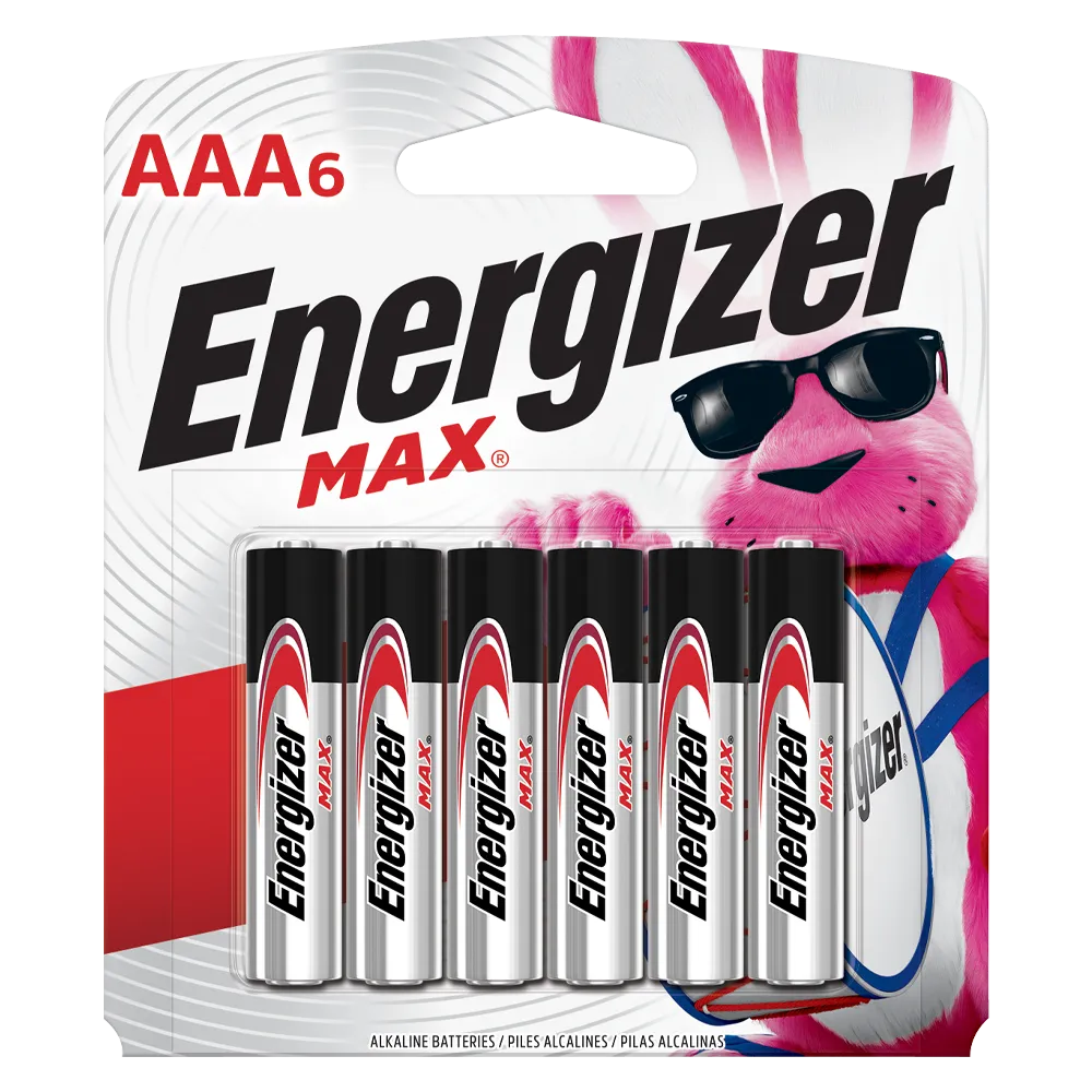 Pila Aaa + 2 Gts Con 6 Pzs Energizer 1 Pz
