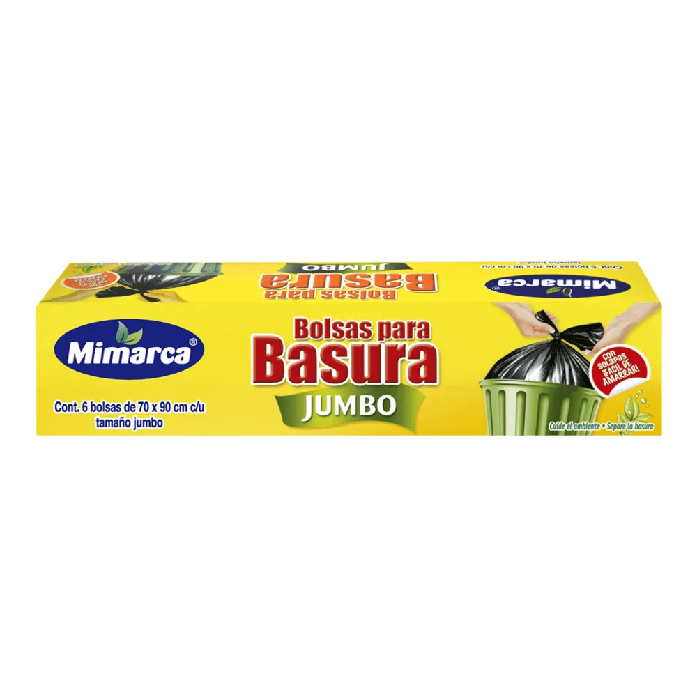 Bolsa Para Basura Nudo Facil J 70X90 Mimarca 6 Pza