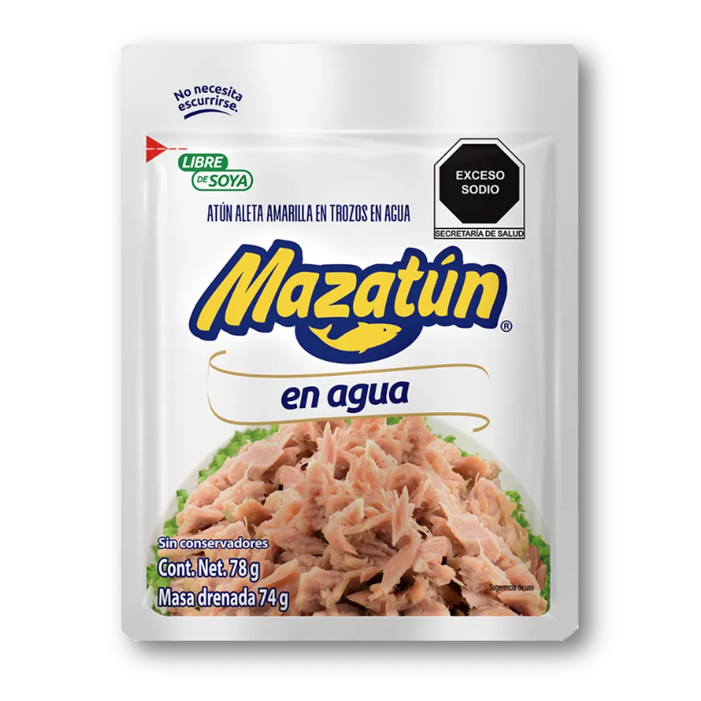 Atun Pouch En Agua Mazatun 78 g