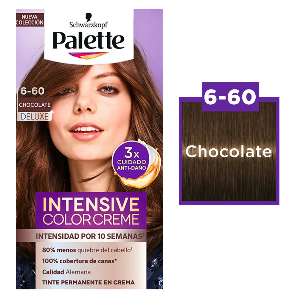 Tinte para Cabello 6-60 Chocolate Oro Palette 1 Pieza