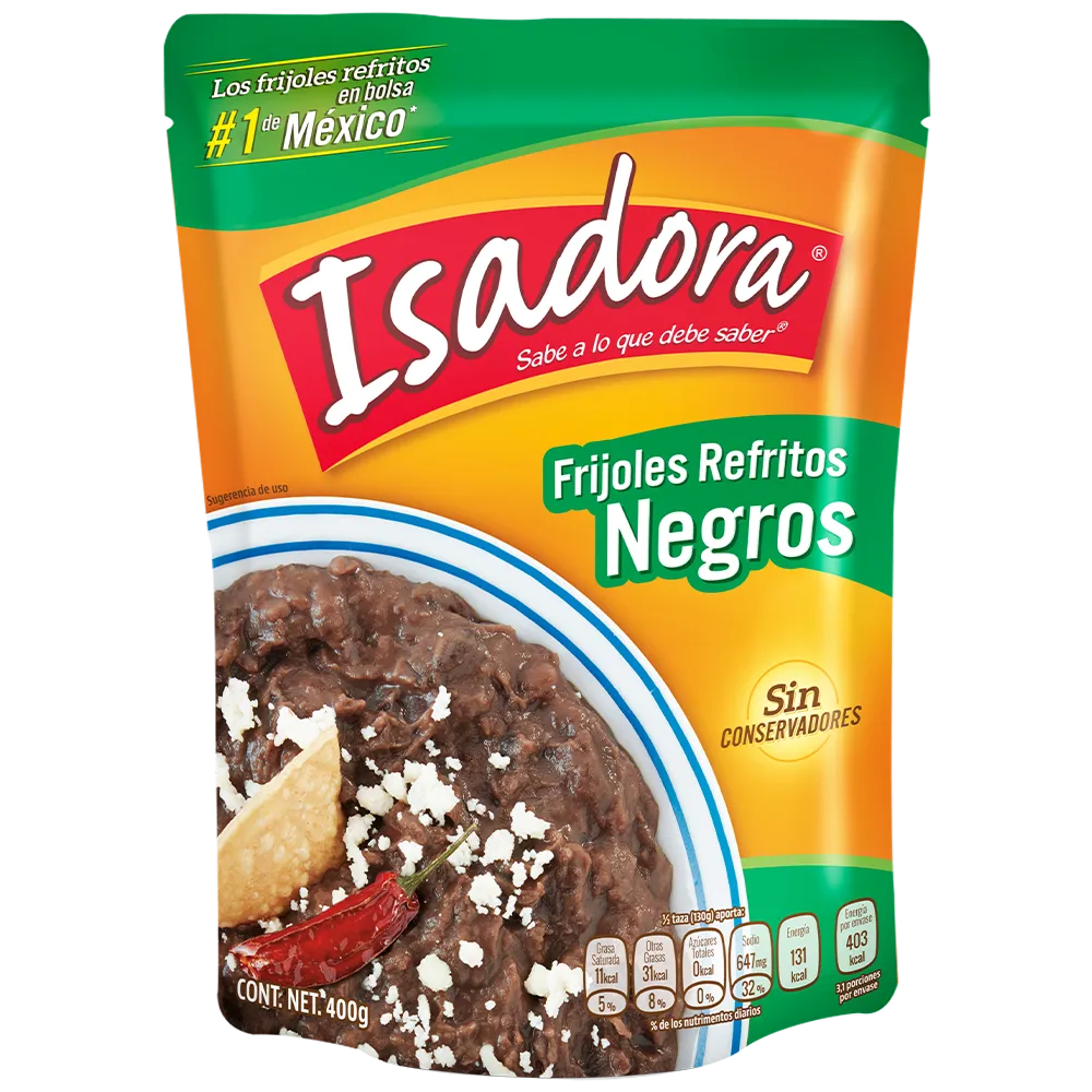 Frijol Pouch Negro Isadora 400 g