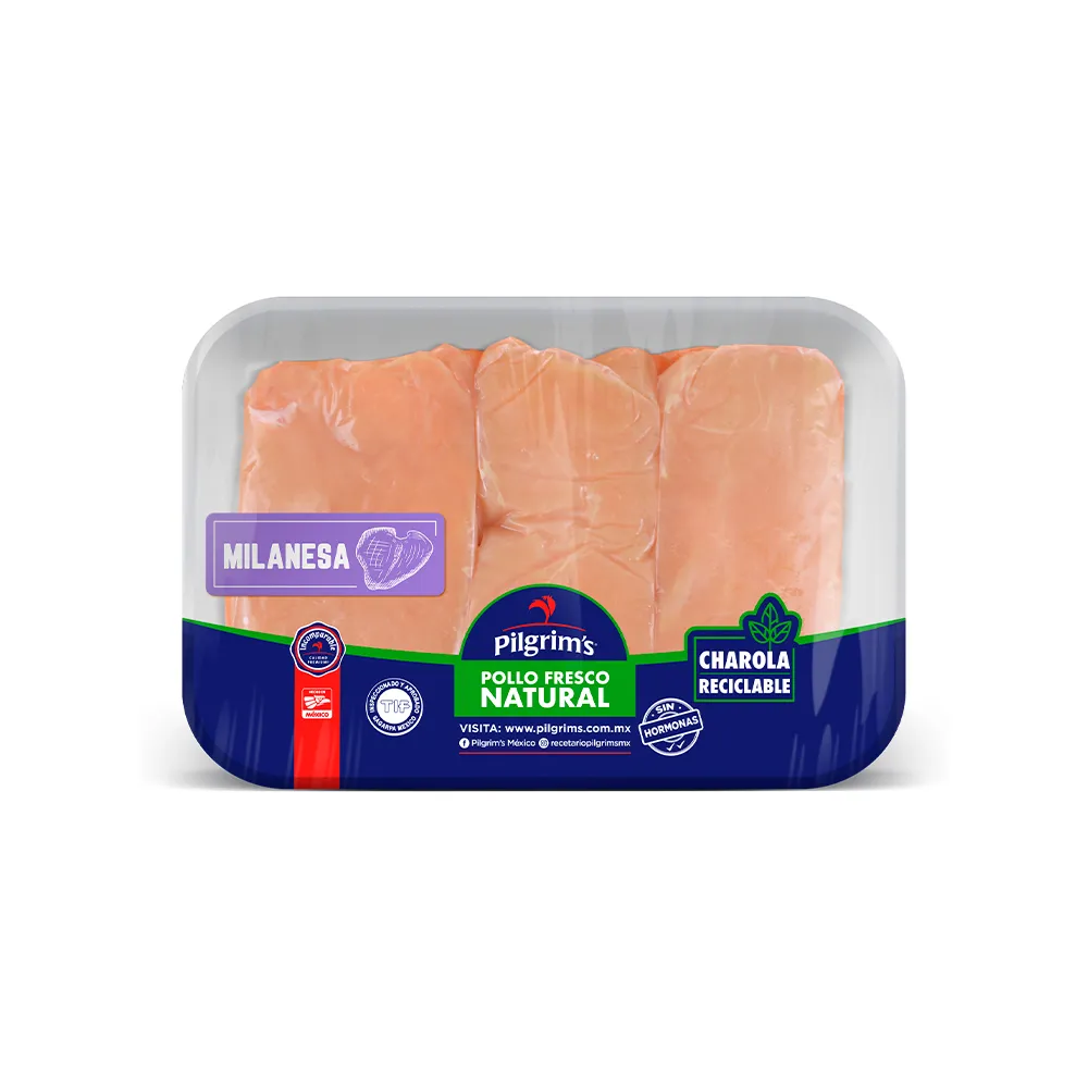 Milanesa De Pollo Aplanada Pilgrims Kg