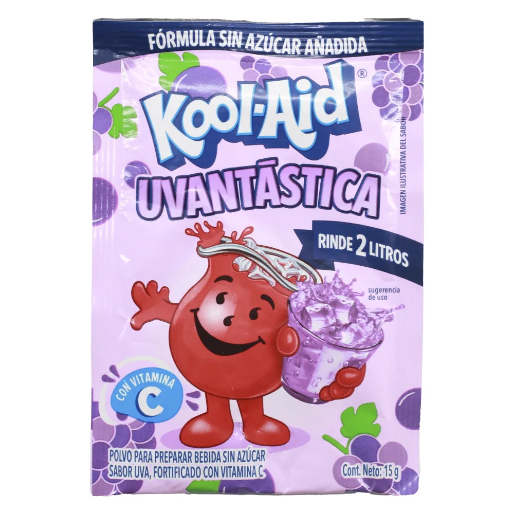 Bebida En Polvo Uva Kool Aid 15 g