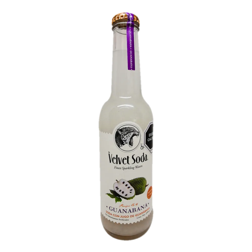 Refresco Artesanal Guanabana Velvet Soda 275 Ml