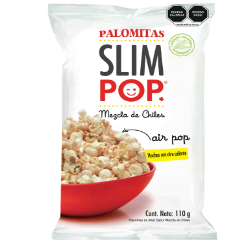 Palomitas Explotadas Mezcla De Chiles Slim Pop 110 g