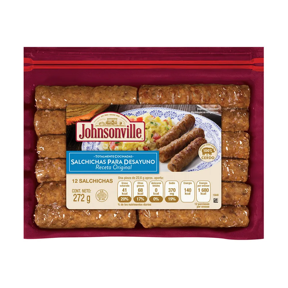 Salchicha Desayuno Cocida Johnsonville 272 Gr