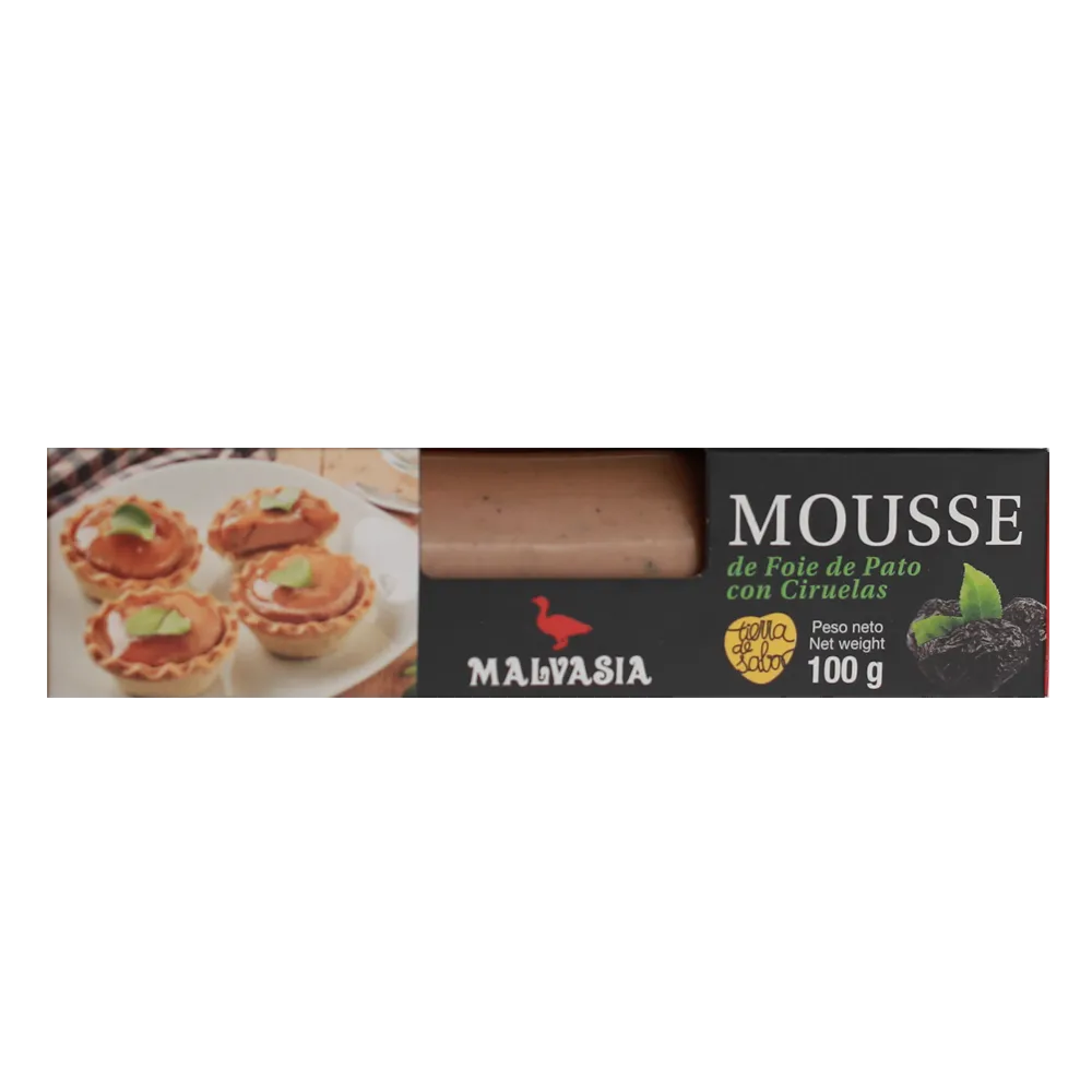 Mousse Foie De Pato Con Ciruelas Malvasia 100 g