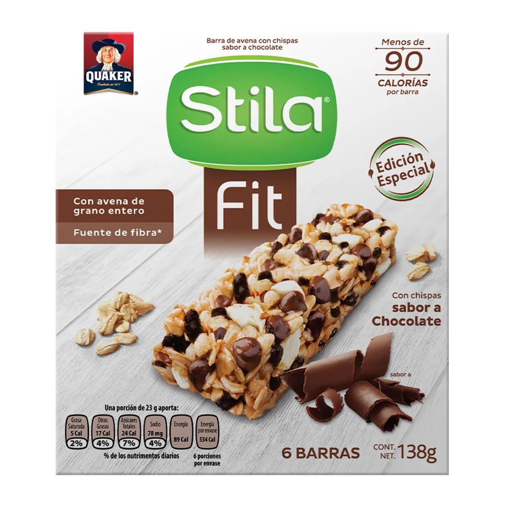 Barra De Cereal Stila Chocolate Quaker 138 g