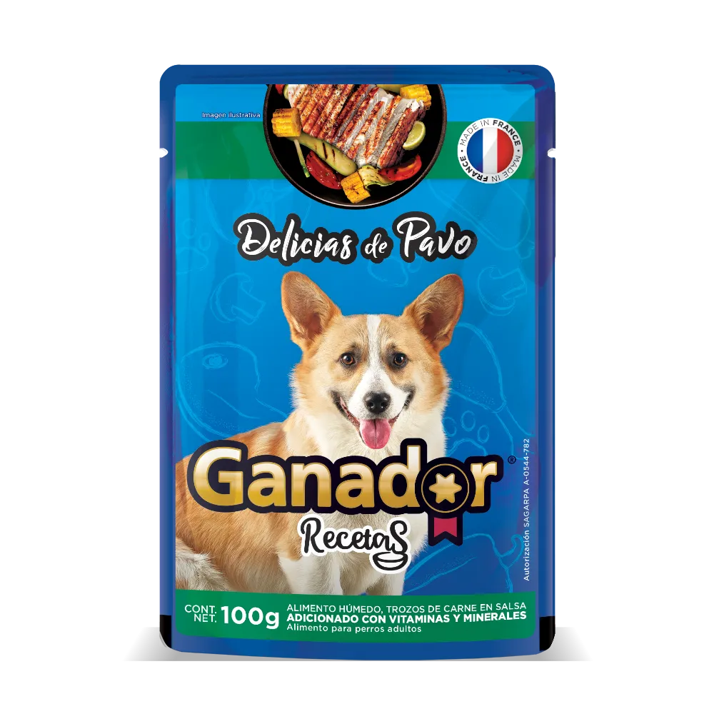 Alimento Humedo Para Perro Pavo Ganador 100 g