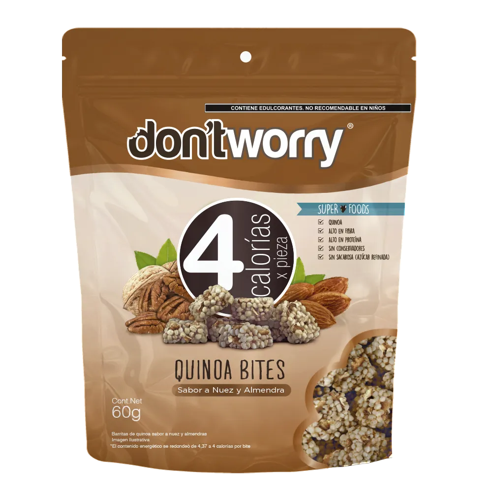 Quinoa Bites Almendra Y Nuez Dont Worry 60 g