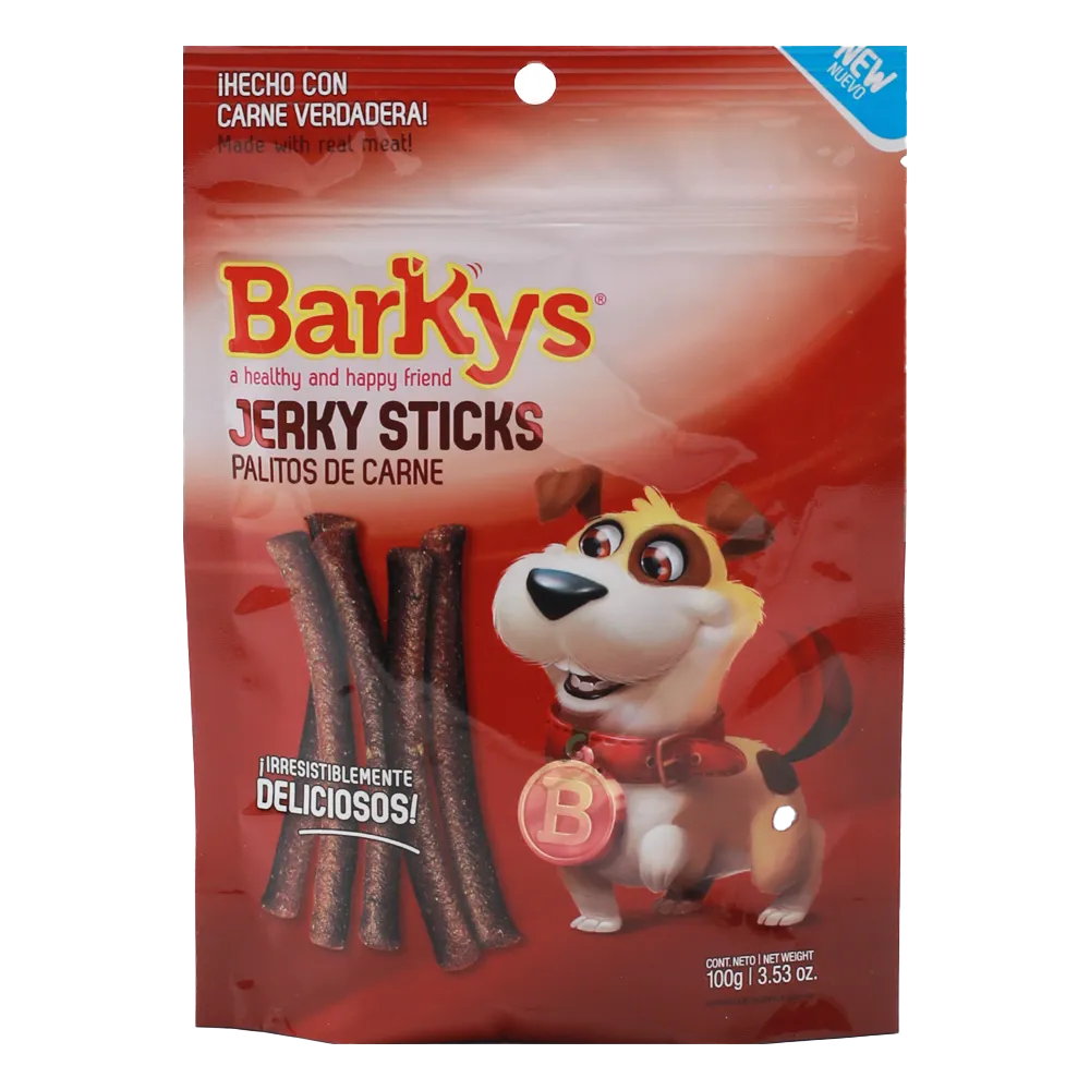 Botanitas Para Perro En Palitos Carne Barkys 100 g