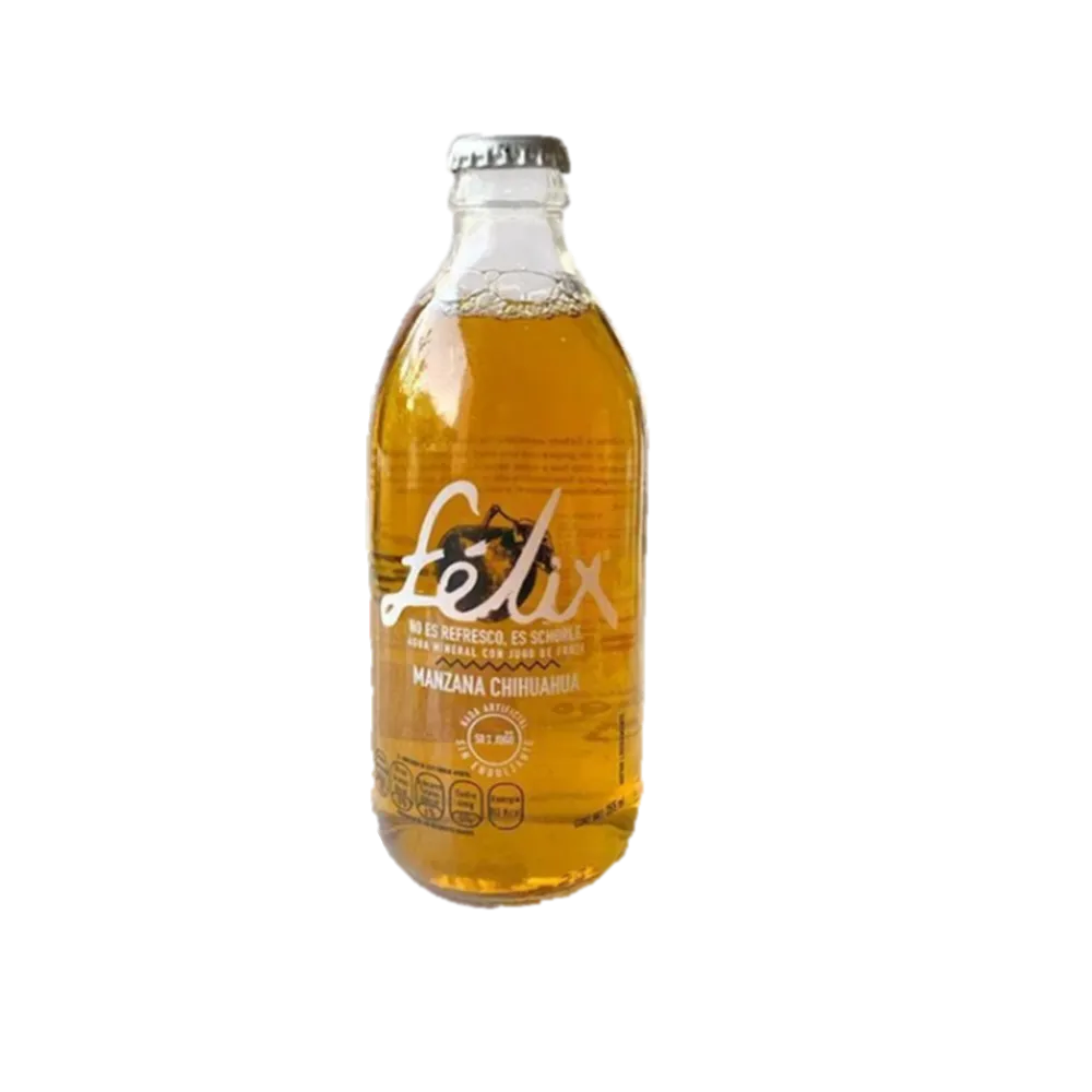 Schorle Bebida Gasificada De Sabor Manzana Chihuahua Felix 355 Ml
