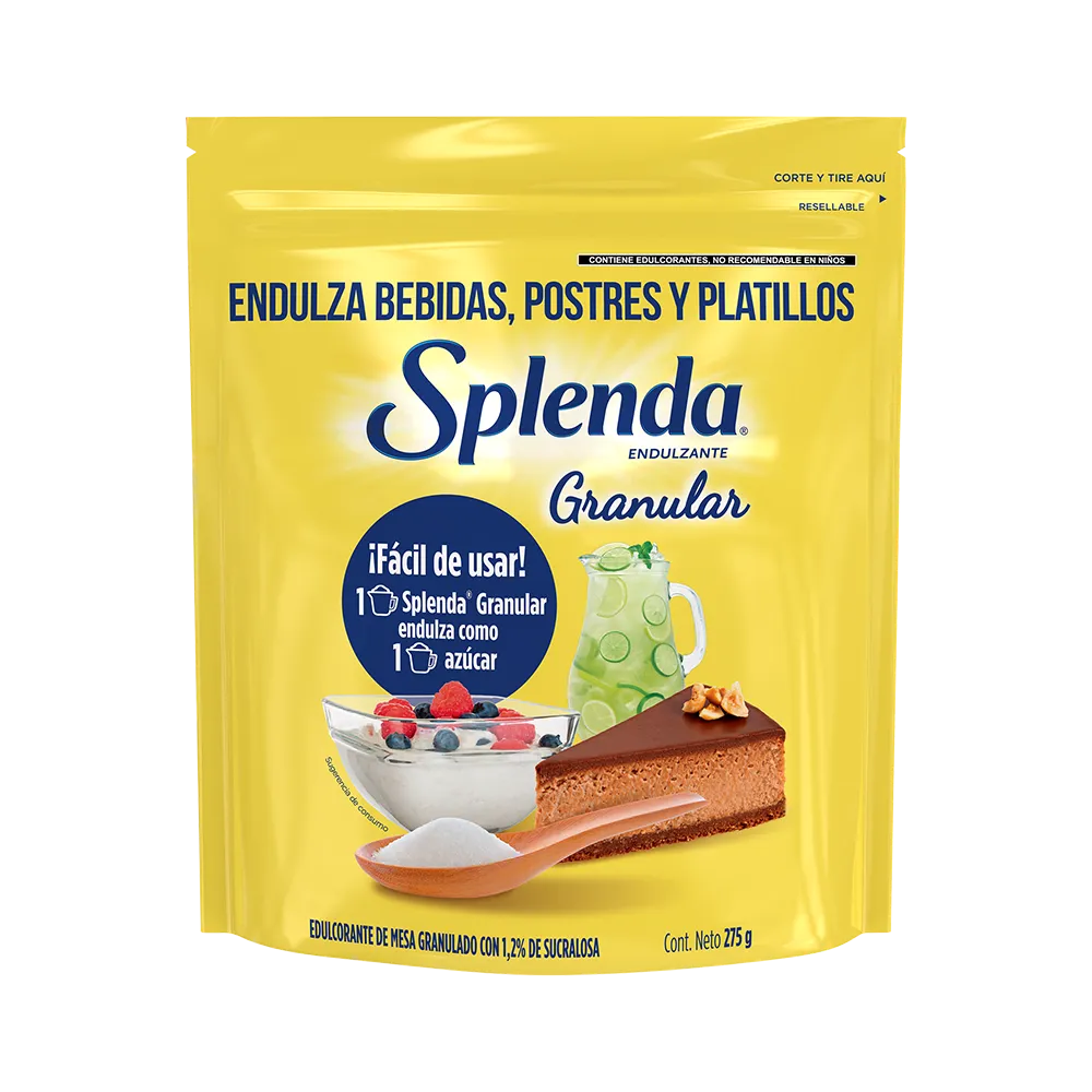 Endulzante De Mesa Con Sucralosa Granulado Reposteria Splenda 275 Gr