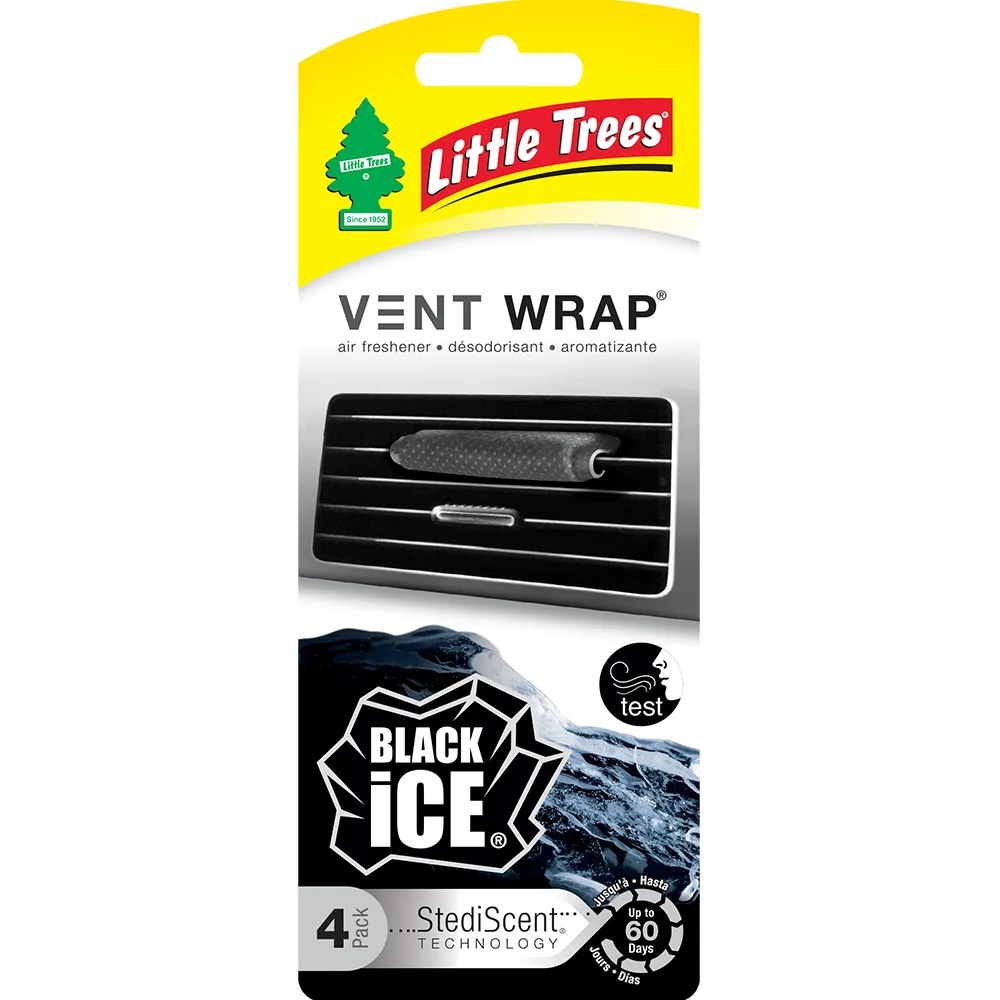 Vent Wrap Black Ice Little Trees 4 Pza