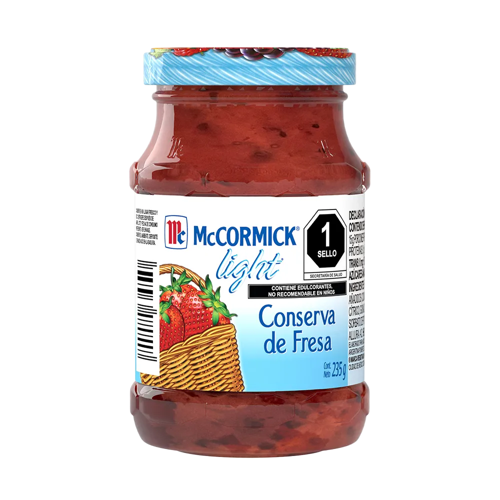 Conserva Light Fresa Mccormick 235 g