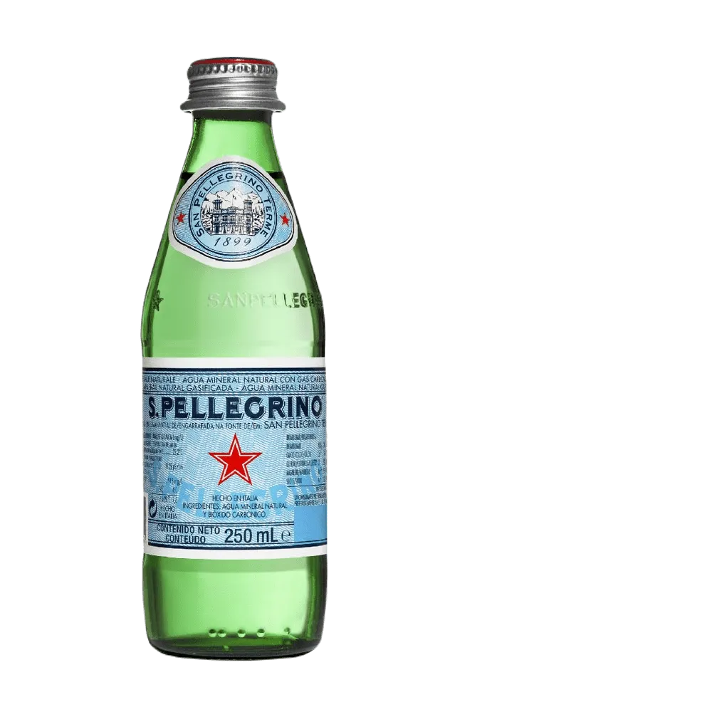 Agua Mineral 6 Pack Vidrio Premium San Pellegrino 250 Ml
