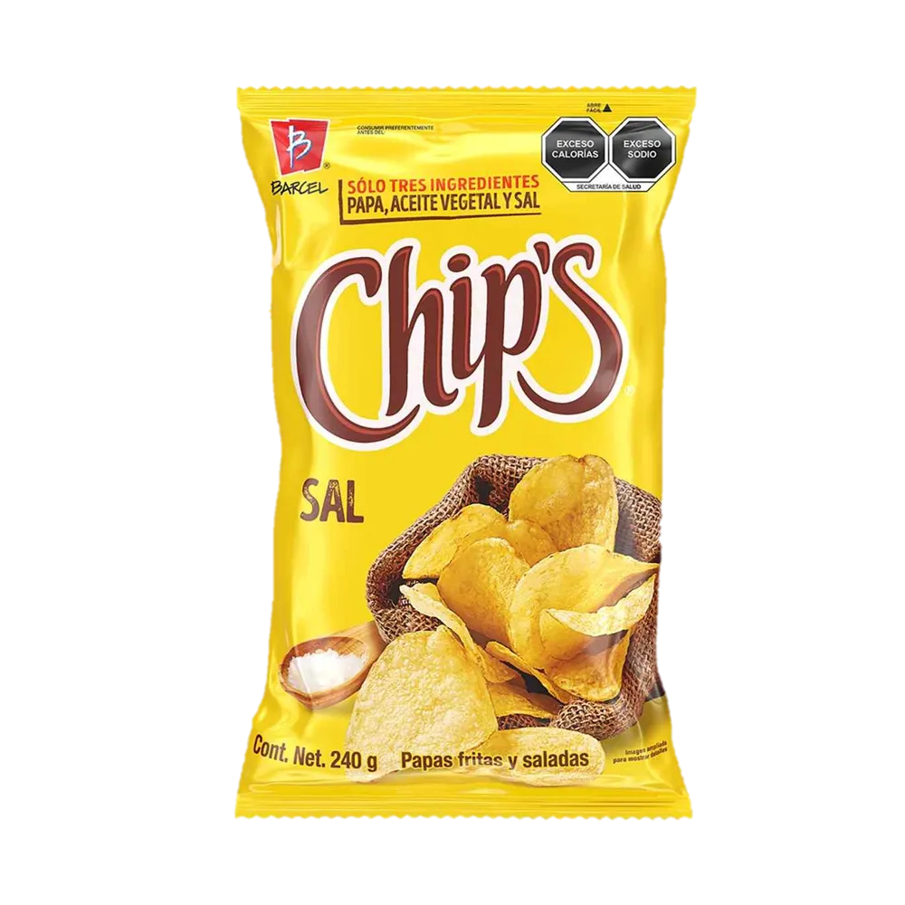 Chips Papas Sal Barcel 240 g
