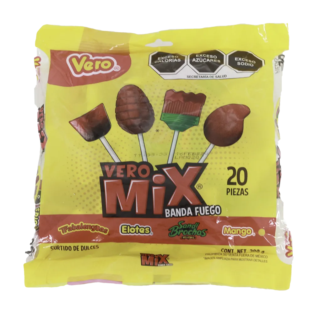 BOLSA PALETA MIX FUEGO TAIFELD'S 290 GRAMOS