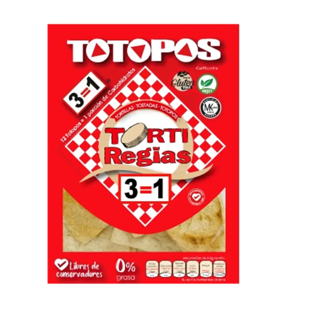 Totopo Horneado Tortiregias 200 g