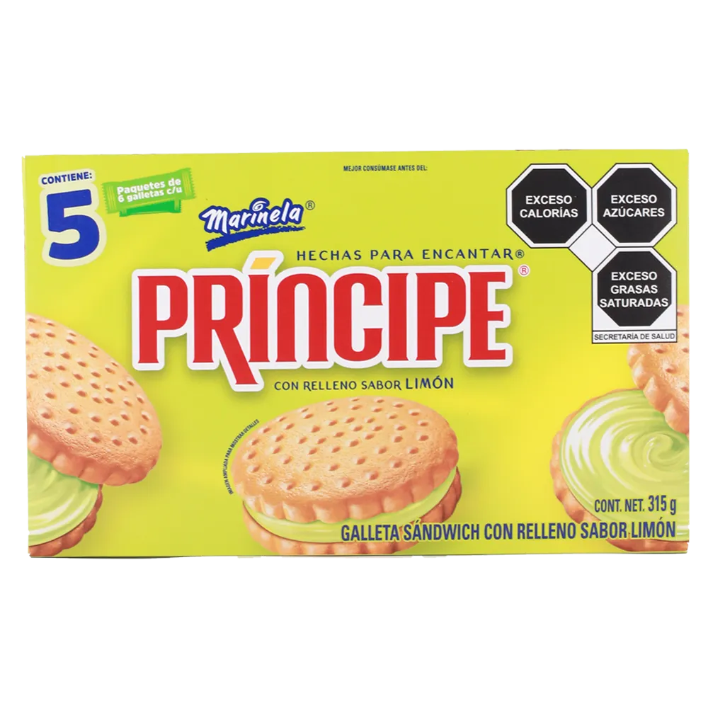 Galleta Principe Limon Marinela 315 g