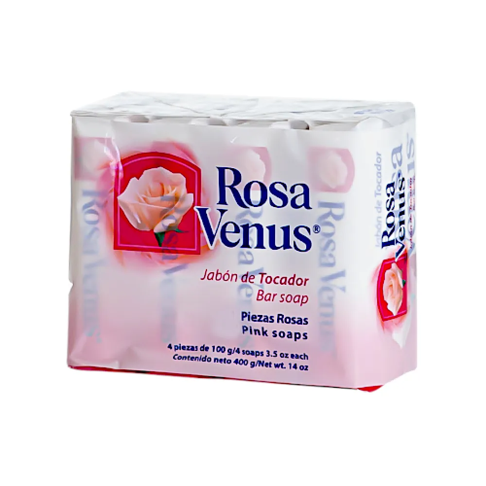 Jabon Barra 3 Pack Rosa Rosa Venus 150 g