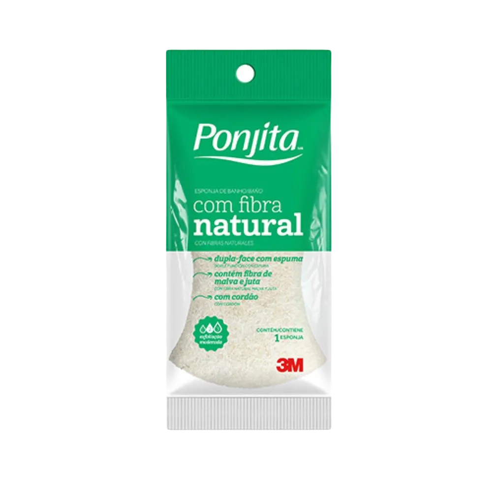 Esponja Fibras Naturales Beige Ponjita 1 Pza