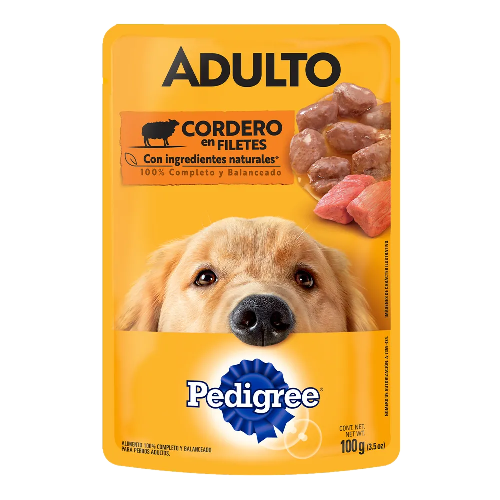 Alimento Humedo Para Perro Adulto Todas Las Razas Cordero Pedigree 100 g