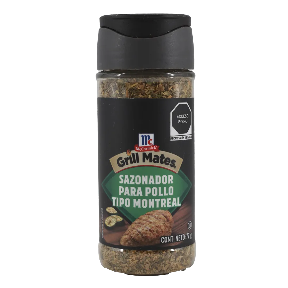 Sazonador para pollo Montreal Grill Mates Mccormick 77 g