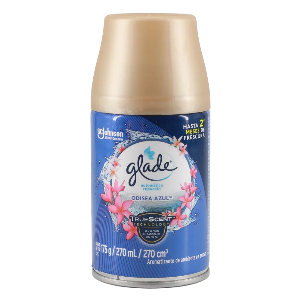 AROMATIZANTE AEROSOL REPUESTO ODISEEA AZUL GLADE 270 MILILI