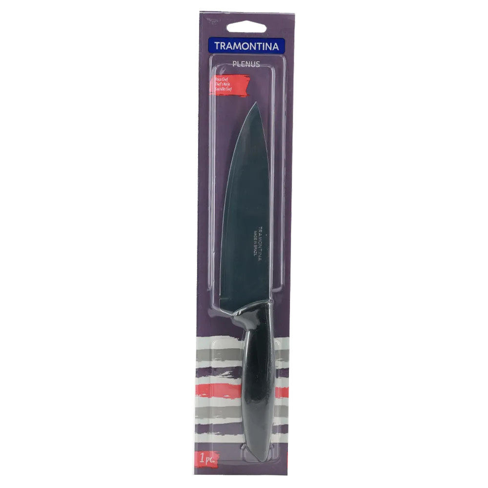 Cuchillo Chef 7" Plenus Negro Tramontina 1 Pz