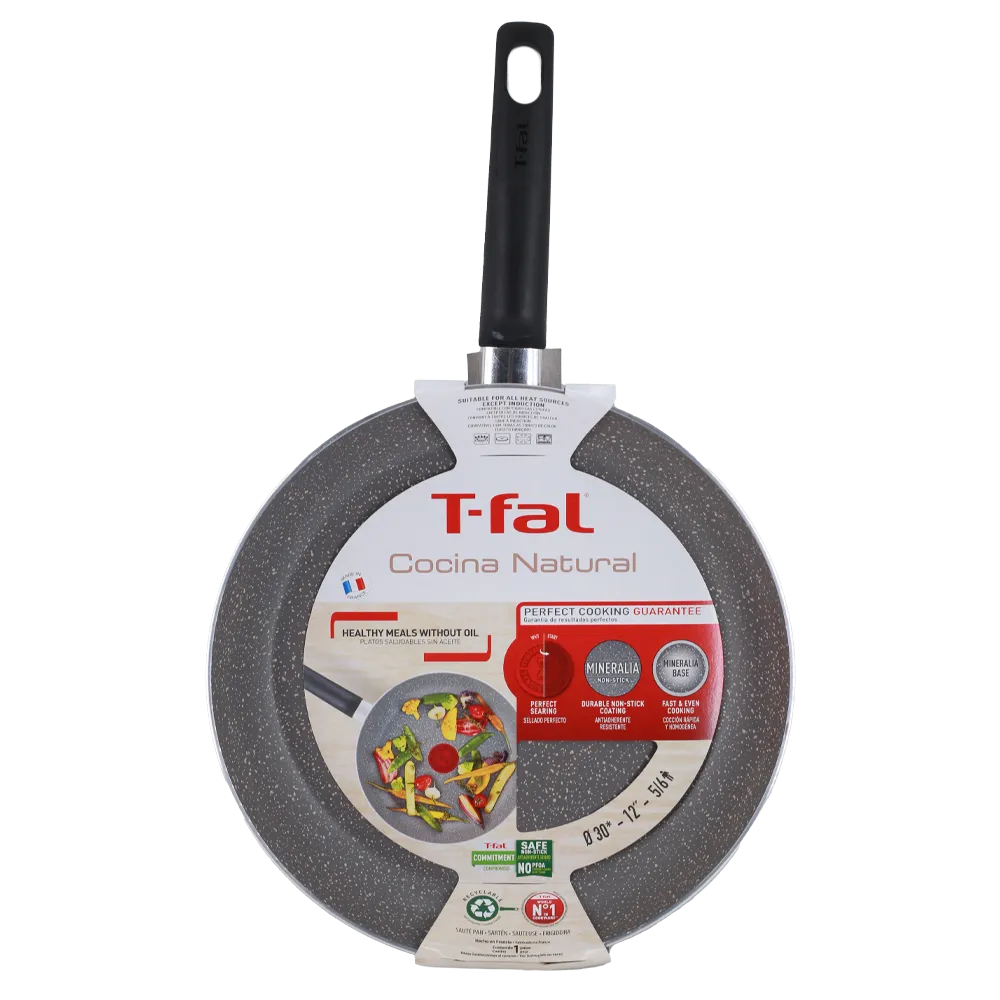 SARTEN COMUN L 30 CM HEALTHY COOK ALUMINIO T-FAL 1 PIEZA