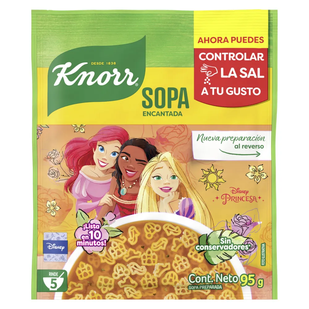 Pasta Para Sopa Pixar Knorr 115 g