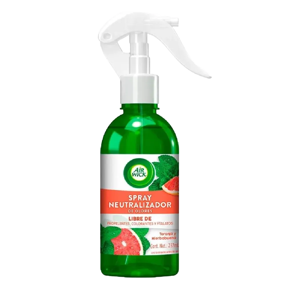 NEUTRALIZADOR DE OLORES EN SPRAY TORONJA/HIERBABUENA AIR WICK 237 MILILI