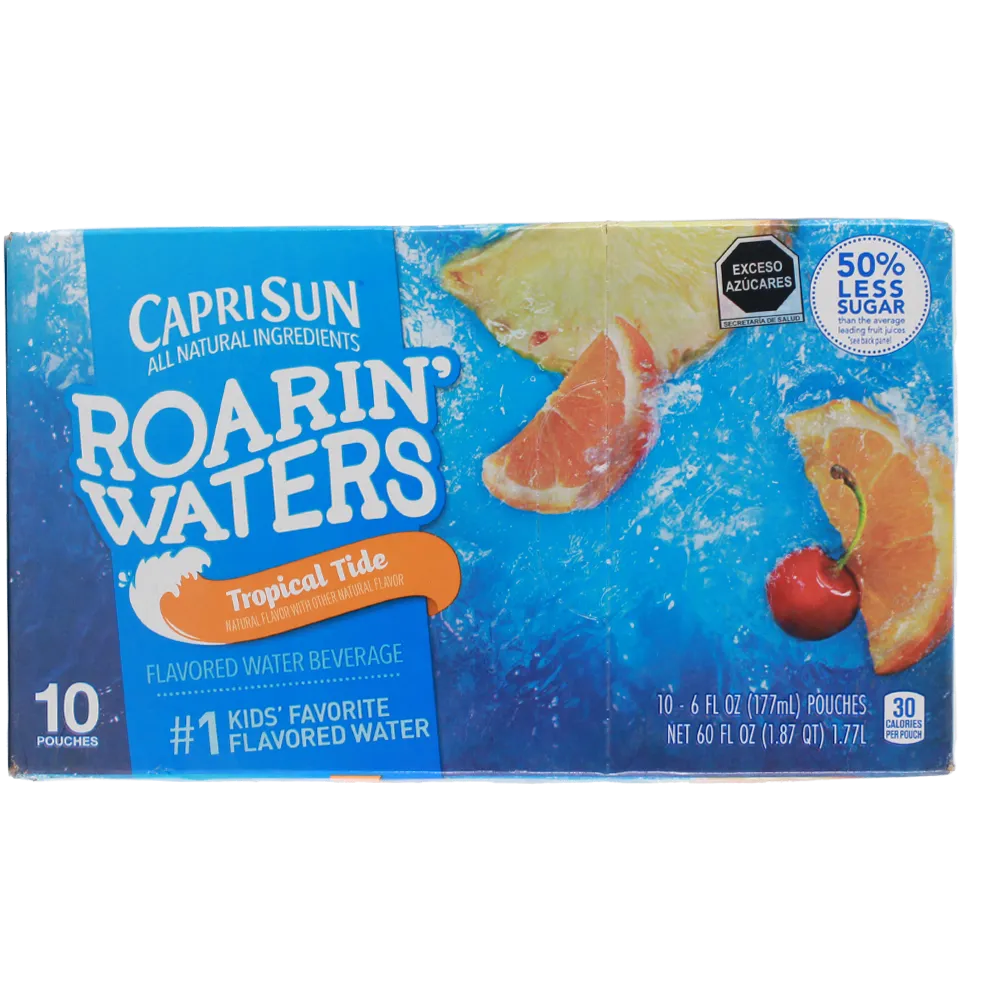 Bebida Roarin Water Tropical Capri Sun 10 Pza