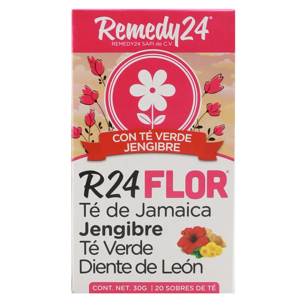 Te Verde Con Jamaica Y Jengibre Remedy 24 30 Gr