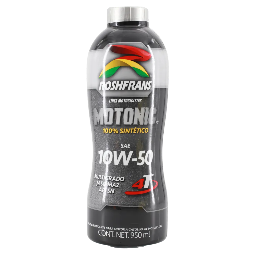 Aceite Para Moto Sintetico 4T 10W-50 Roshfrans 950 Ml