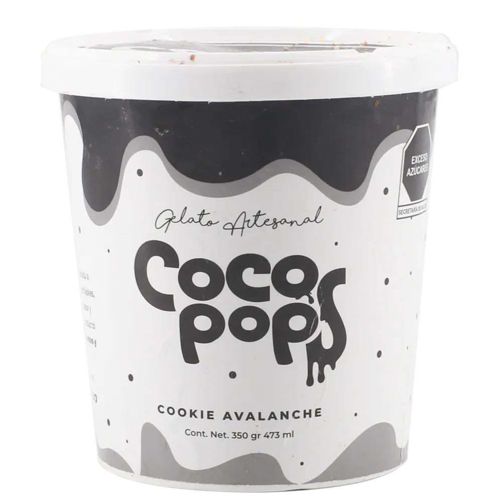 Nieve Gourmet Artesanal Cookies And Cream Cocopops 473 Ml
