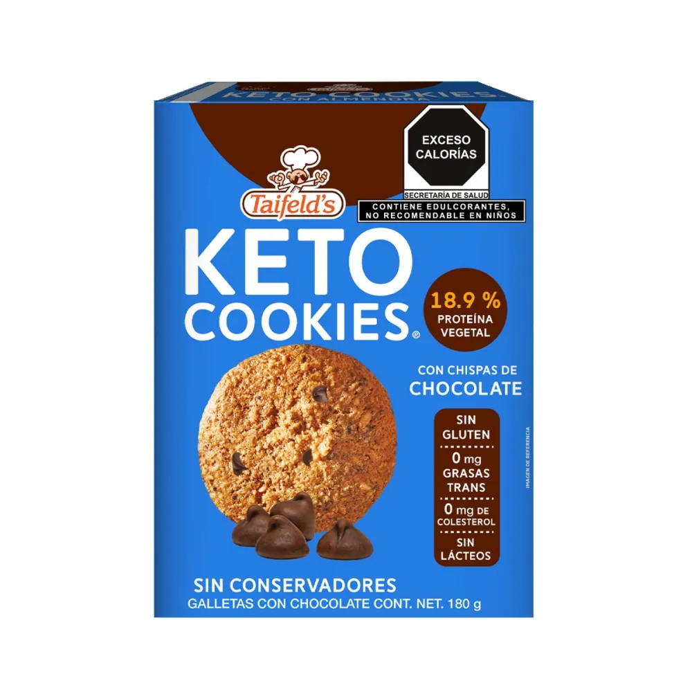 Galletas Keto Chispas De Chocolate Taifelds 180 g