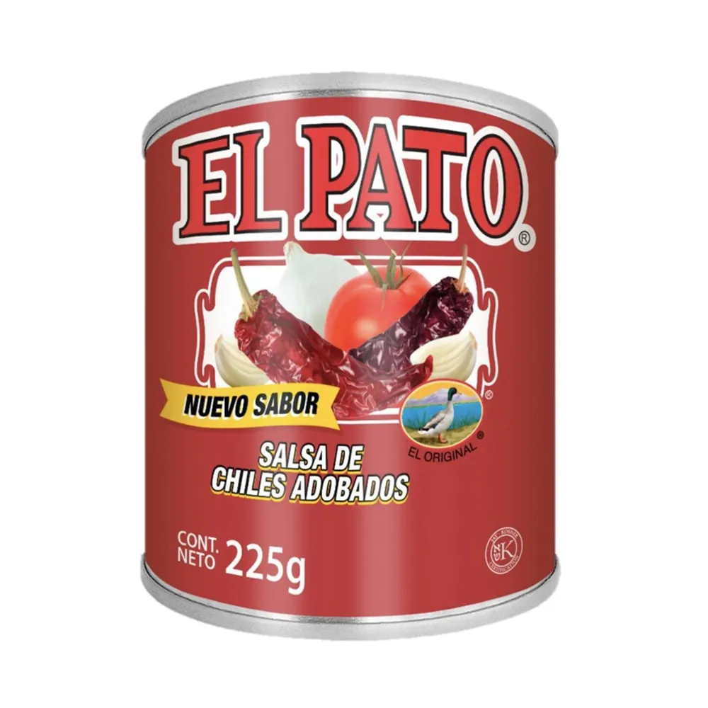 SALSA DE CHILES ADOBADOS EL PATO 225 GRAMOS