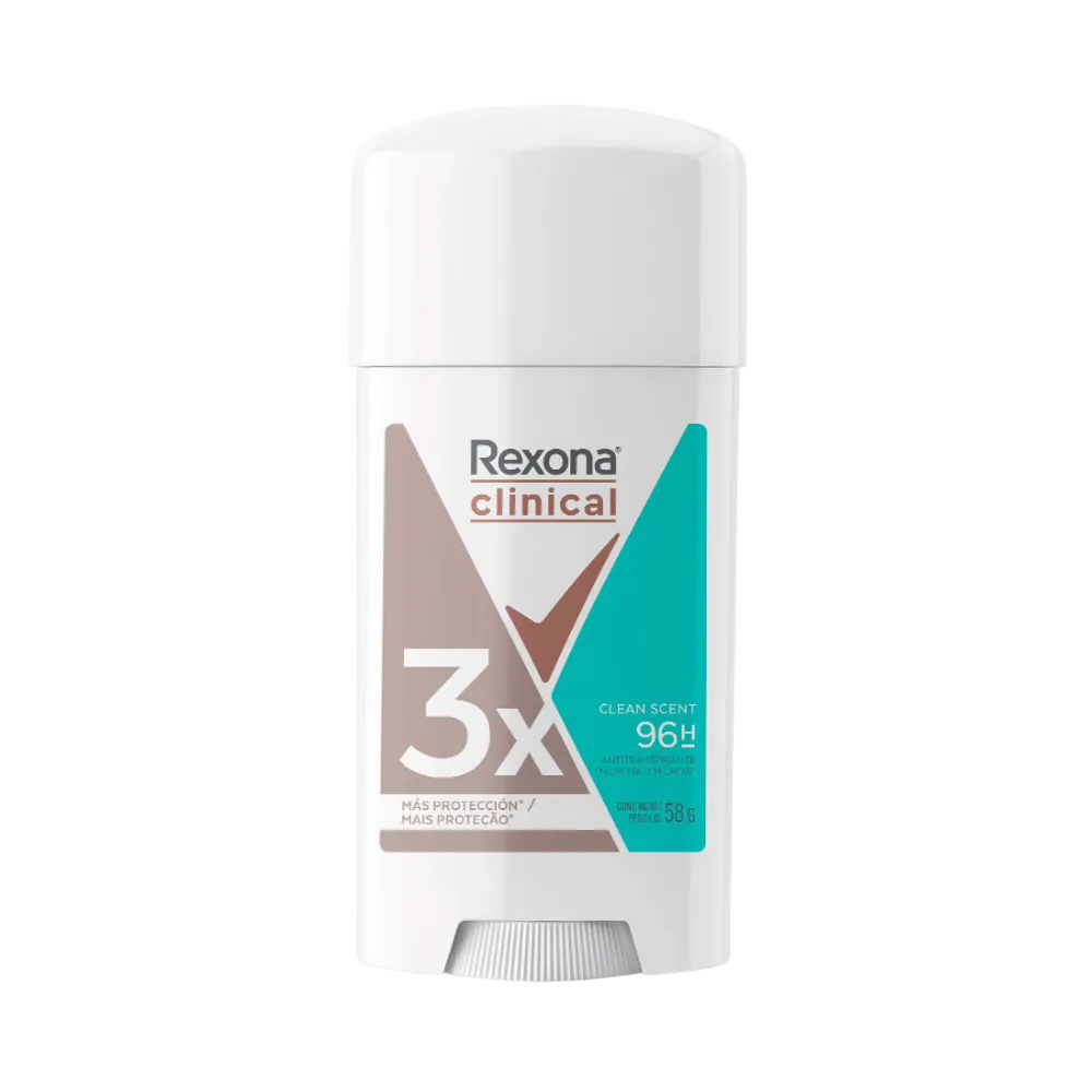 Antitranspirante Clinical Barra Cln Scent Rexona 58 g