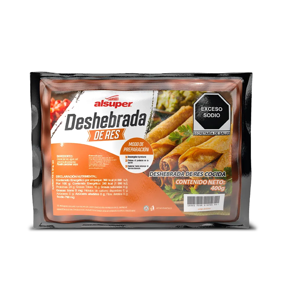 Deshebrada De Res Alsuper 400 g