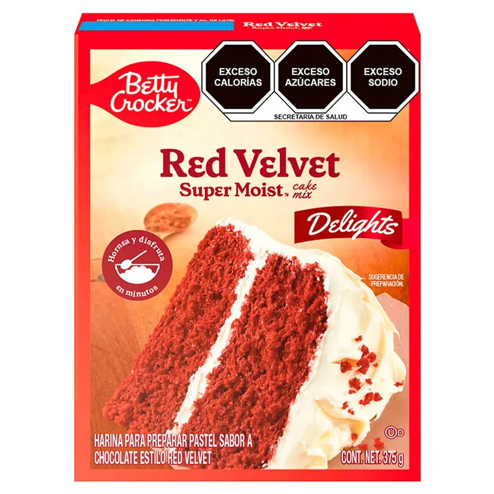 Harina Para Pastel Red Velvet Betty Crocker 375 g