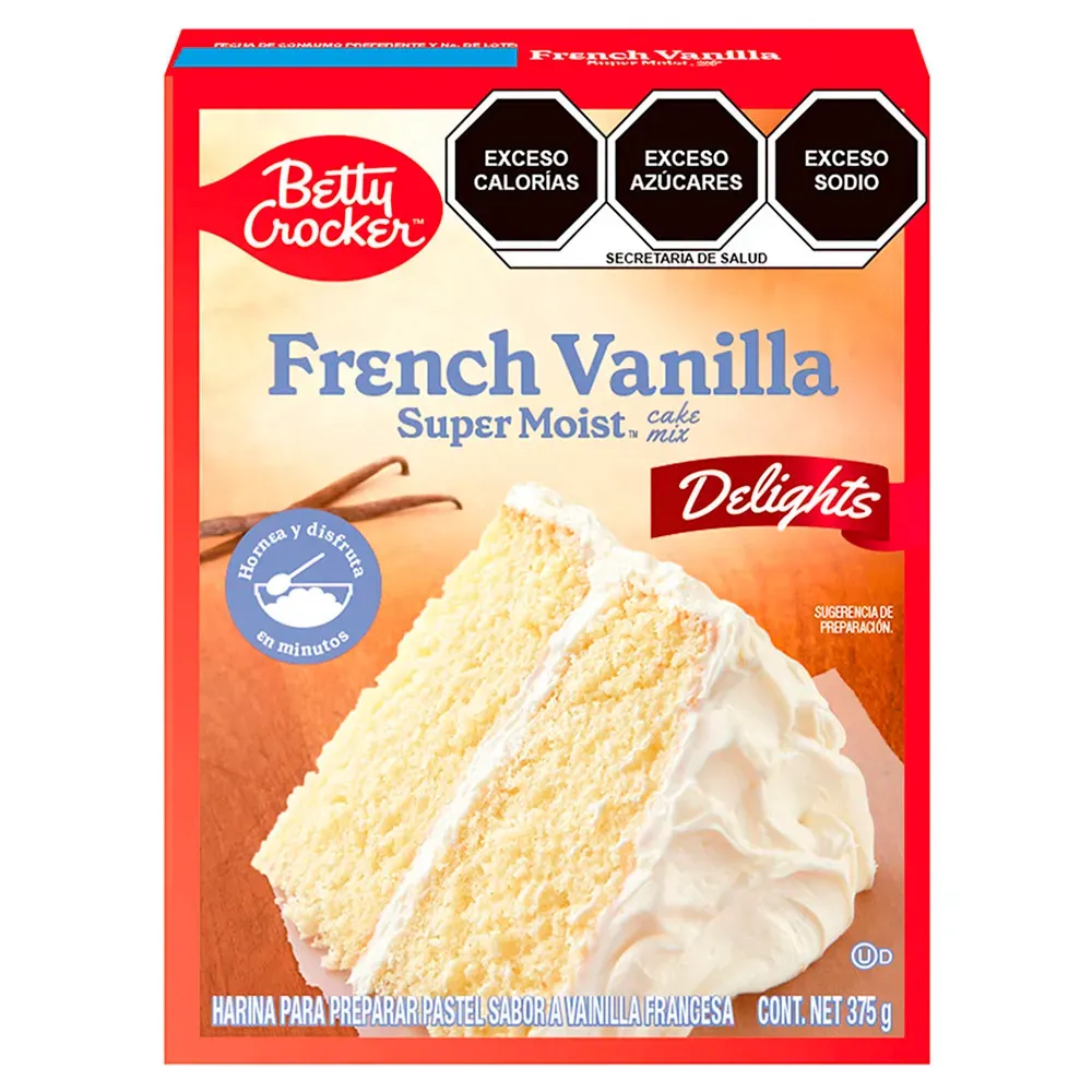Harina Para Pastel French Vanilla Betty Crocker 375 g
