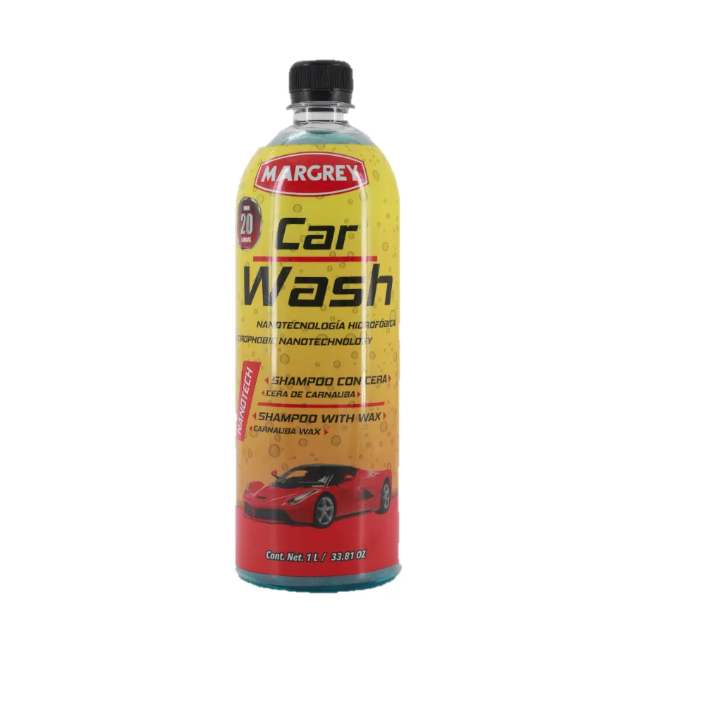 Shampoo Con Cera Car Wash De Carnauba 1Lt Margrey 1 Lt