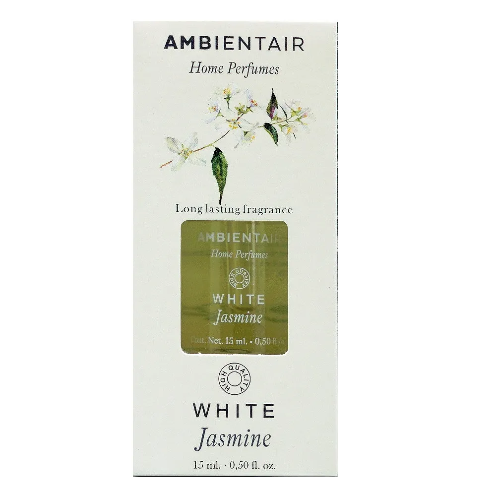 Aceite Hidrosoluble 15 Ml White Jasmine Home Perfumes Ambientair 1 Pza