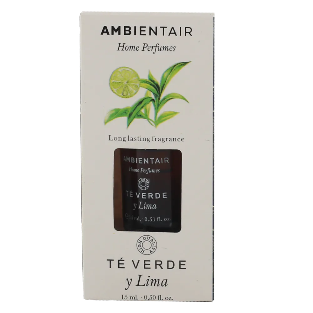 Aceite Hidrosoluble 15 Ml Te Verde Y Lima Home Perfumes Ambientair 1 Pza