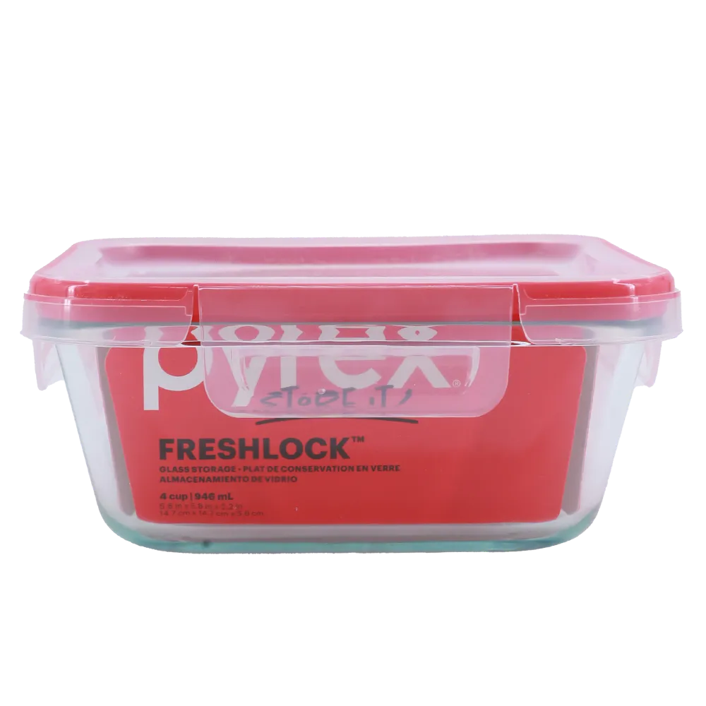 Contenedor Vidrio Freshlock 946 Ml Pyrex 1 Pza