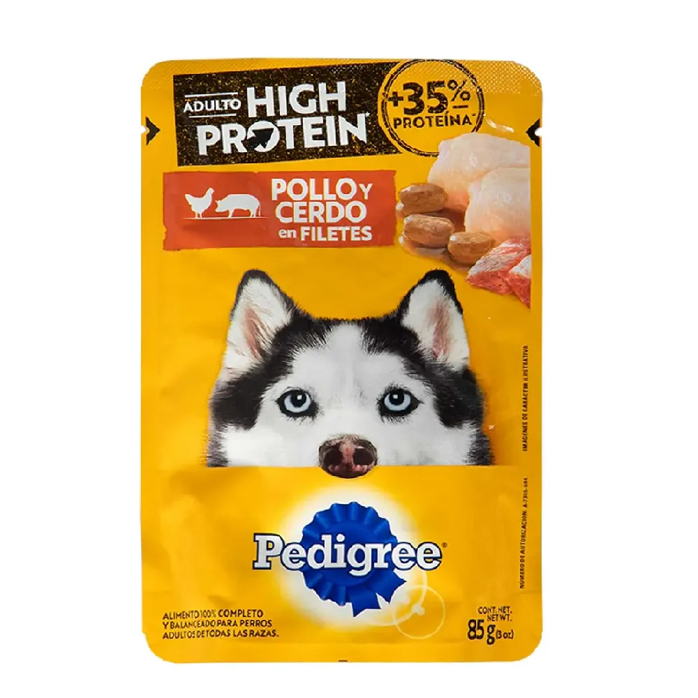 Alimento Humedo Para Perro Pollo Y Cerdo Pedigree 85 g